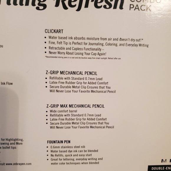 Zebra Writing Refresh Combo Pack 26 Count - Picture 5 of 7
